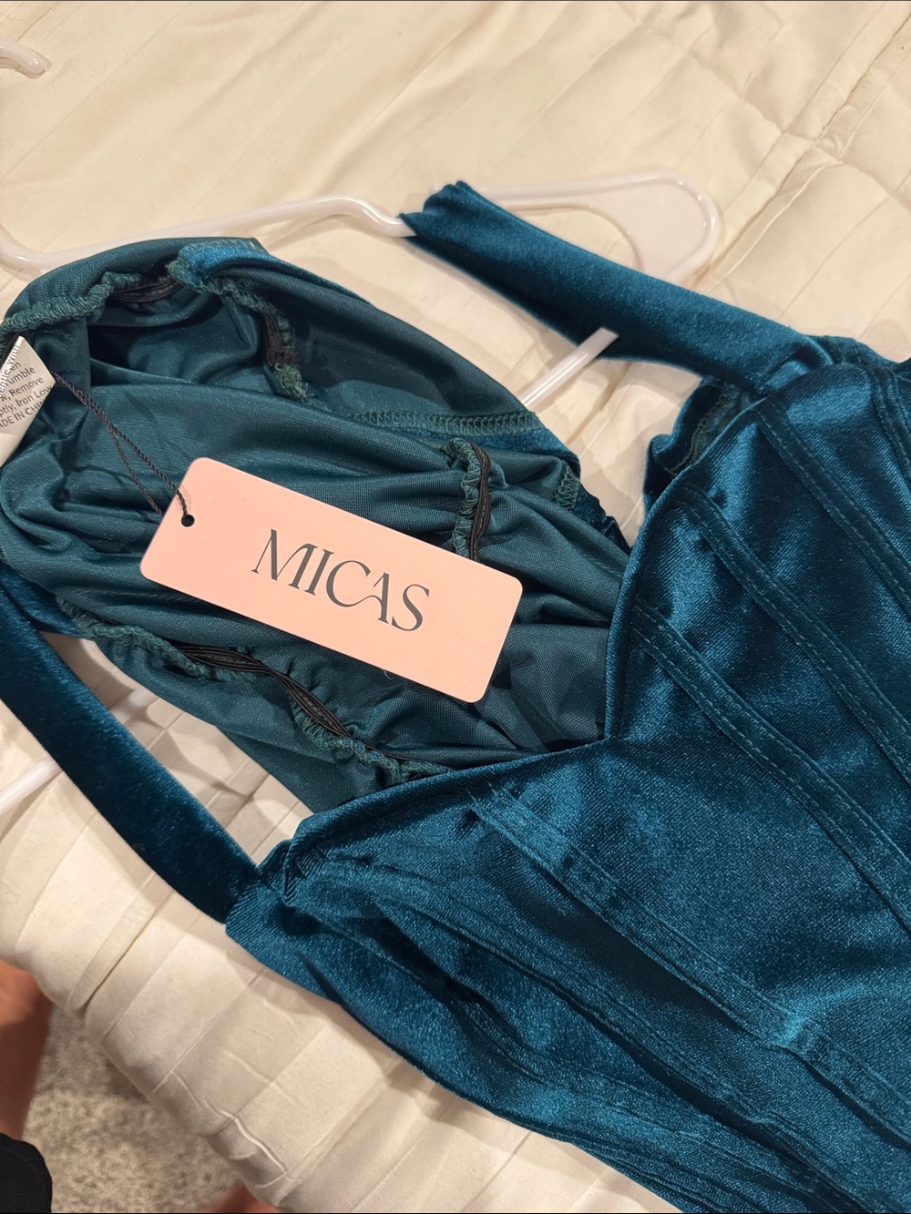 NWT - Teal Velvet Dress